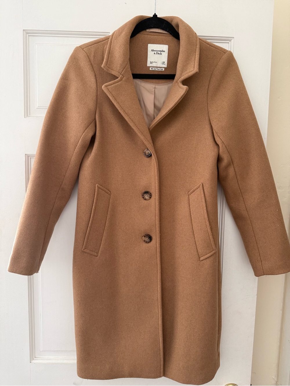 Abercrombie & Fitch, The A&F Dad Coat in Camel XSP